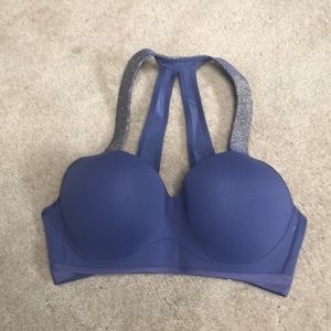 VS/VSX SEXY SPORT BRA BLUE/GREY SZ: 36C